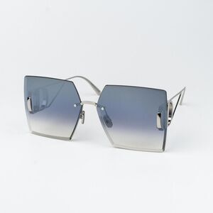 Dior 30MONTAIGNE S7U Women Sunglasses Palladium Silver Mirror Rectangle 16C